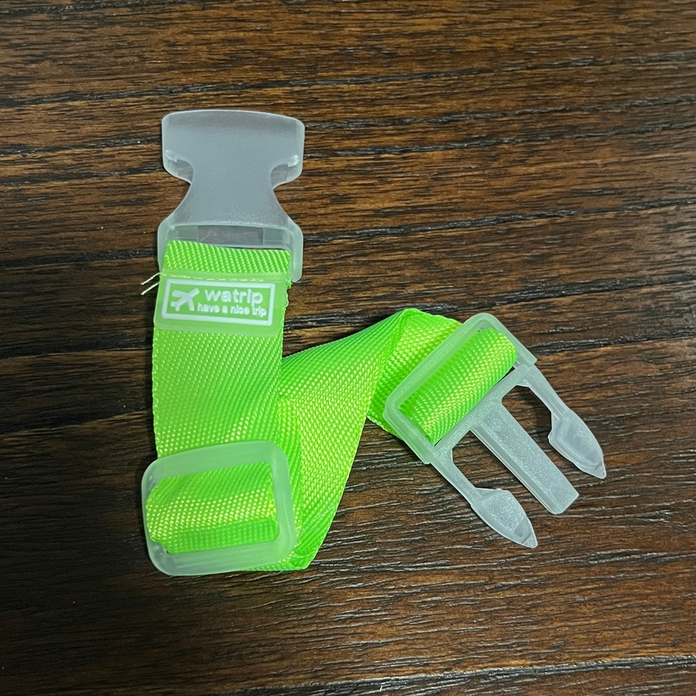 New $2 Add-On Neon Green Travel Bag Strap Clip Luggage Strap Handy